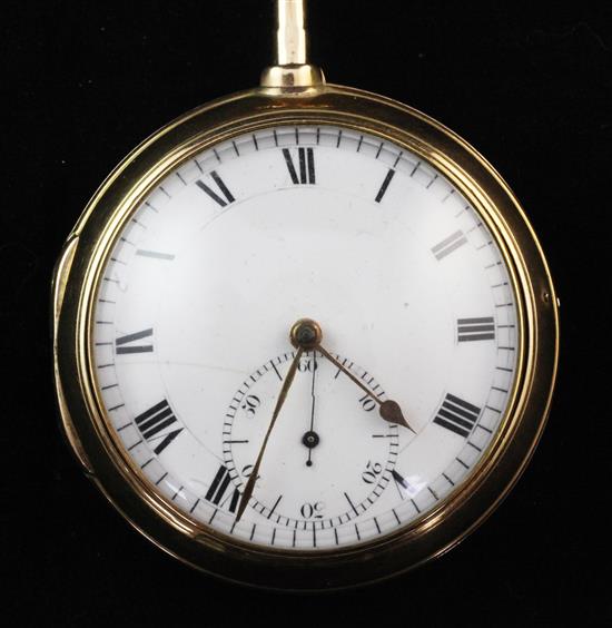 A George III 18ct gold pair cased keywind cylinder pocket watch by Barwise, London,